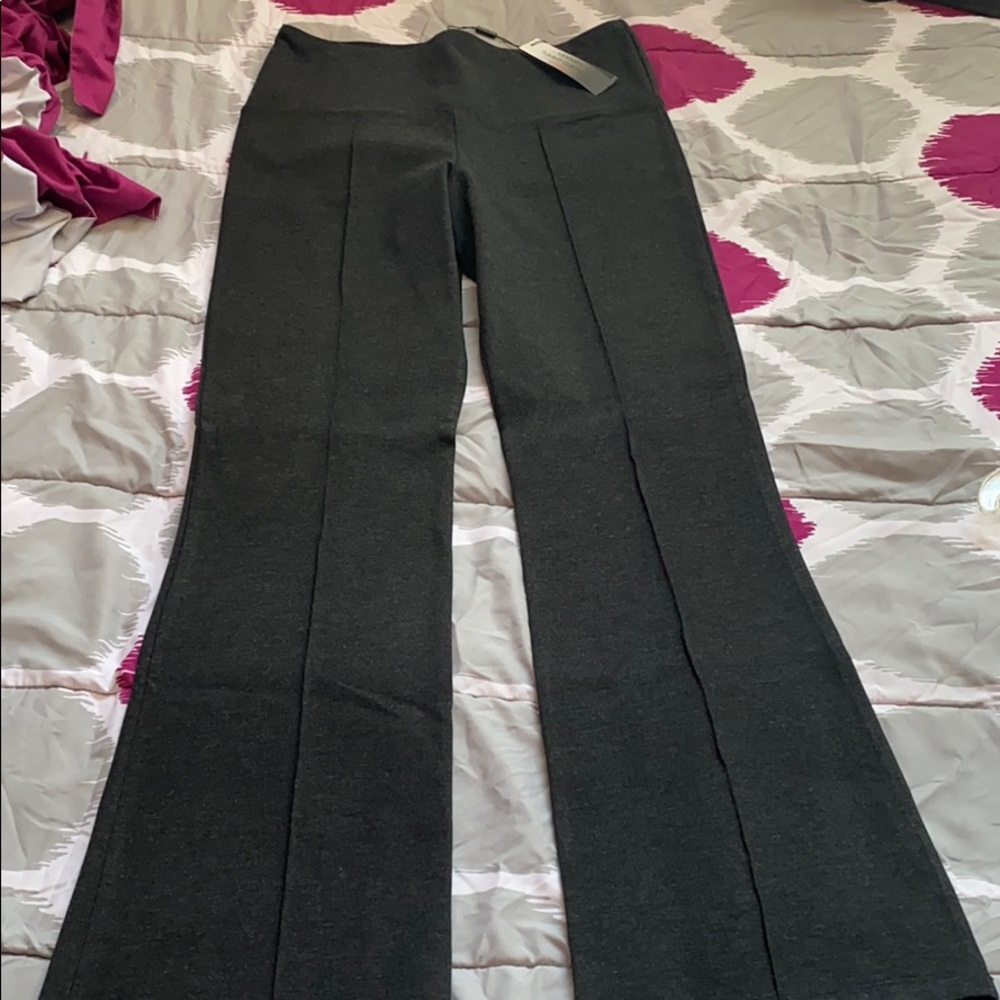 Grey pleated pants